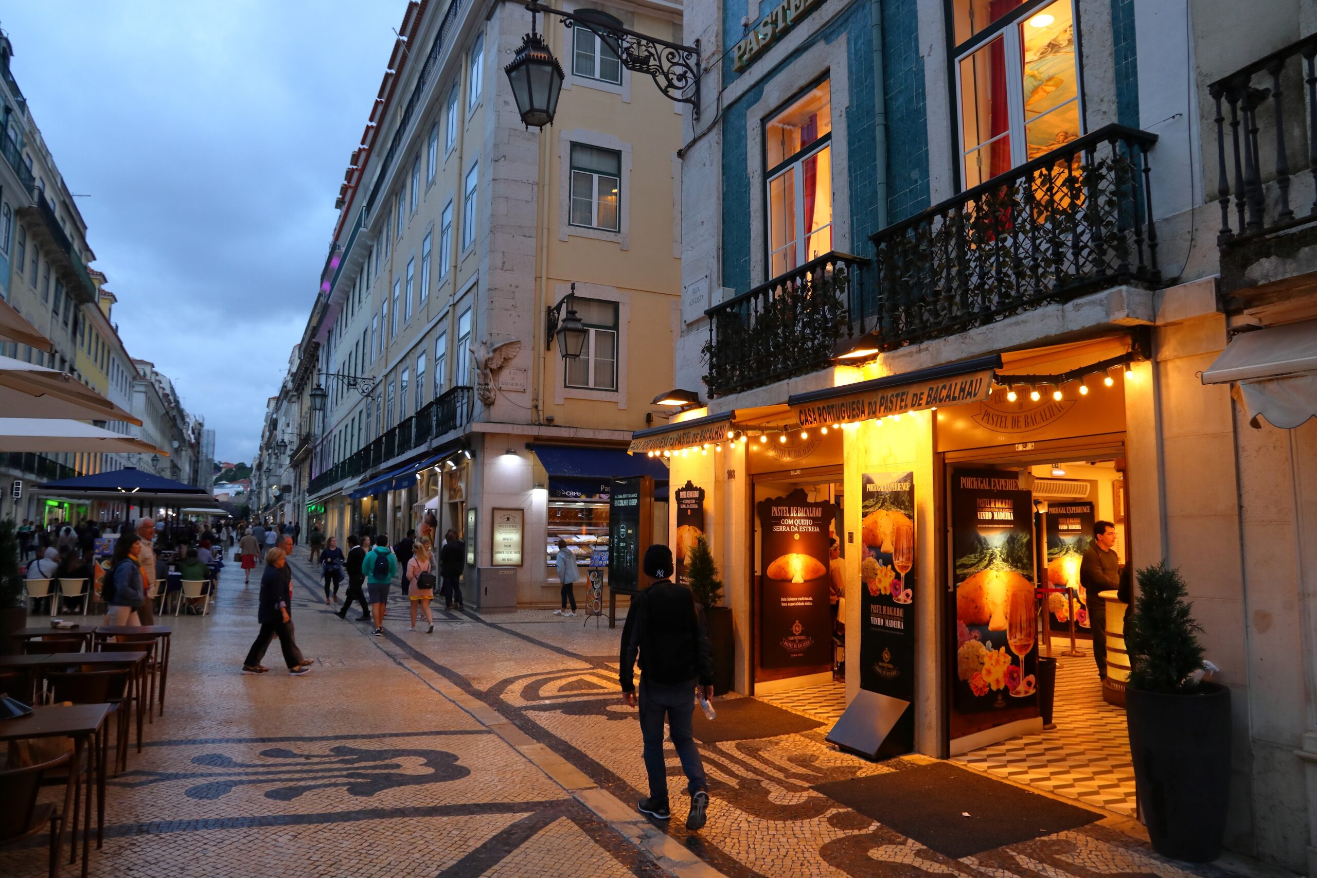 Winkelstraat in Lissabon