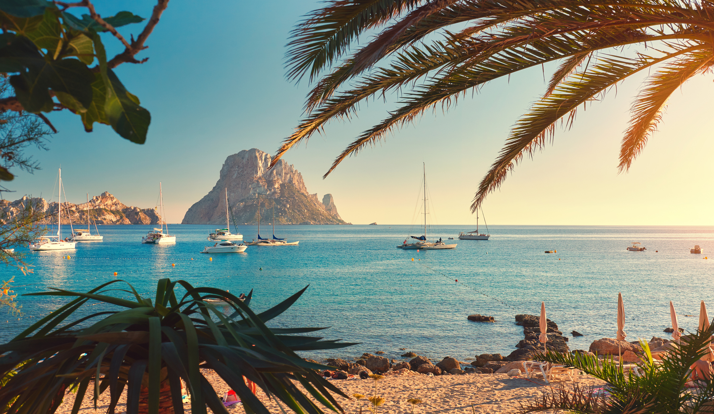 Cala d'hort strand in Ibiza